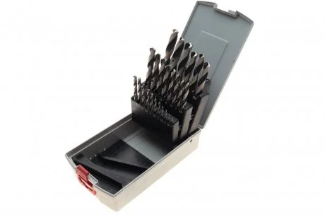 Набір свердл HSS PointTeQ ProBox (1-13mm/крок 0.5mm) К-кт 25 шт. BOSCH 2608577352