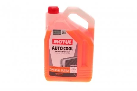 Антифриз (оранжевий) G12 Plus (5L) Auto Cool Optimal Ultra (1:1= -41°C)/(109143) MOTUL 818106