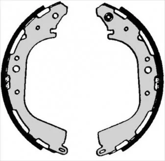 Тормозные колодки барабанные, к-кт. STARLINE BC 07040