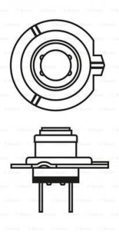 Лампа розжарювання H7 12V 55W PX26d ULTRA WHITE 4200K BOSCH 1987301090 (фото 1)