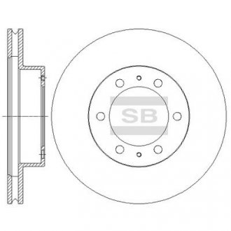 Тормозной диск передний HQ Hi-Q (SANGSIN) SD4030 (фото 1)