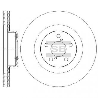 Тормозной диск передний HQ Hi-Q (SANGSIN) SD4701