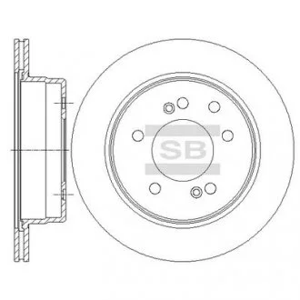 Гальмівний диск задній HQ Hi-Q (SANGSIN) SD3043