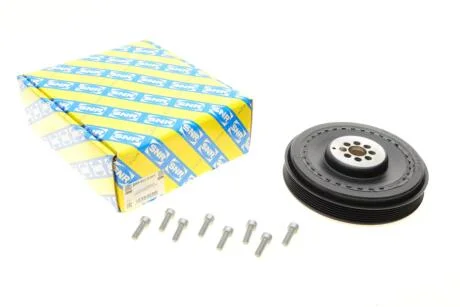 Шків колінчатого валу Audi A6/Q7VW Touareg 2.7/3.0TDI 02- (6PK) (з болтом) SNR NTN DPF357.01K1