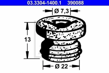 Пробка ATE 03.3304-1400.1