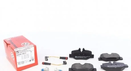 Колодки гальмівні (задні) MB Vito (W639) 03- (Bendix-Bosch) (з аксесуарами) ZIMMERMANN 24008.185.3