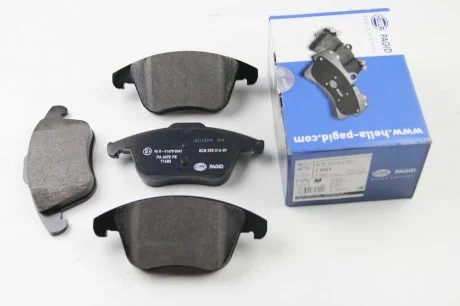 Колодки гальмівні дискові; передня вісь HELLA 8DB 355 012-891