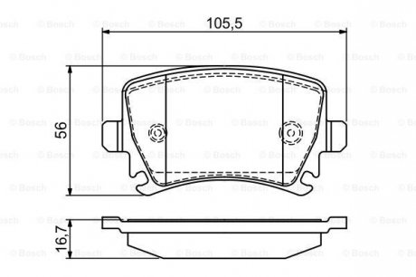 Тормозные колодки BOSCH 0986495453 (фото 1)