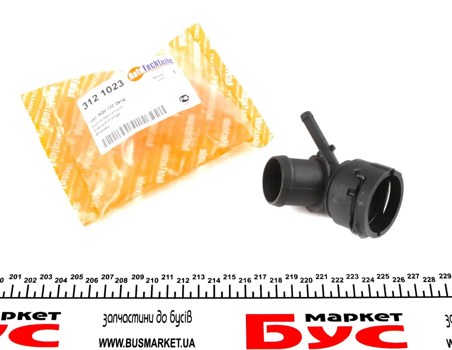 Фланец системы охлаждения VW Caddy III 1.9 TDI/2.0 SDI 04-10 AUTOTECHTEILE 312 1023 (фото 1)