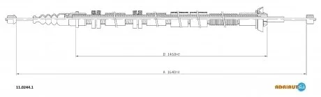 Трос зупиночних гальм ADRIAUTO 11.0244.1