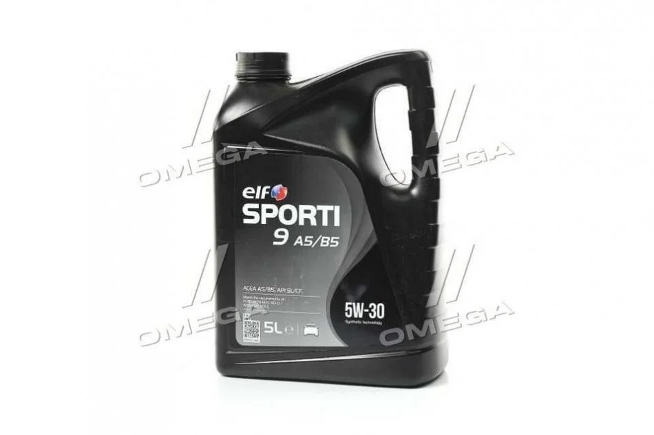 Моторна олива Elf Sporti 9 A5/B5 / 5W30 / 5л. / (ACEA A5/B5, API SL/CF, WSS-M2C 913-D) ELF 214250 (фото 1)