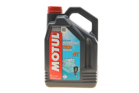 Масло 10W30 Outboard Tech 4T (5L) (101747=106447) MOTUL 852151