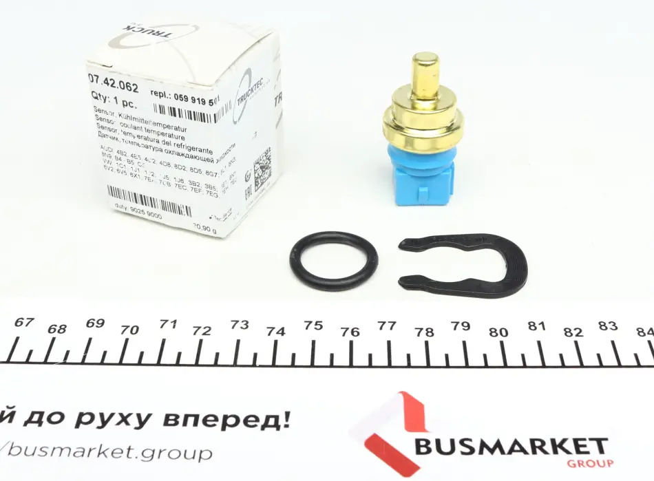Датчик температуры охлаждающей жидкости VW Golf/Seat Leon 1.6/1.9TDi 98-10 (4 конт.) TRUCKTEC 07.42.062 (фото 1)