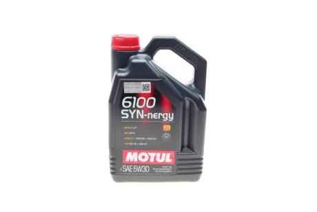 Олива 5W30 Syn-nergy 6100 (4L) (MB 229.5/Renault RN0710/RN0700/VW 502 00/505 00) (107972) MOTUL 838350
