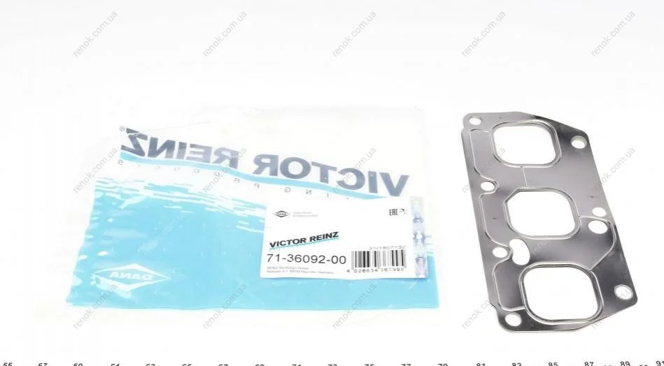 Прокладка колектора випускного Audi A3/TT/VW T5/Golf V 3.2 00- (4-6 циліндр) VICTOR REINZ 71-36092-00 (фото 1)