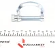Хомут глушителя Citroen Jumpy/Peugeot Expert 1.9 D/TD 96-06/ Renault Kangoo 97- AUTOTECHTEILE 512 1218 (фото 3)