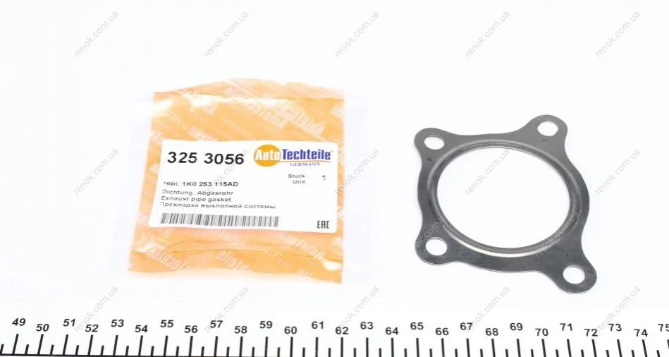 Прокладка трубы AUTOTECHTEILE 325 3056 (фото 1)
