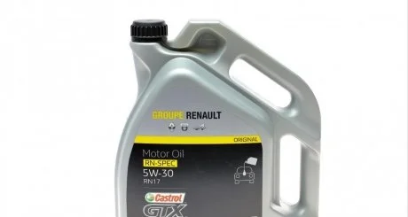 Олива моторна 5w30 4л. Castrol GTX RN 17 4X5L Renault RENAULT 7711658105