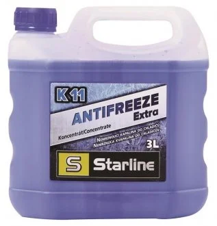 Антифриз K11 / G11 / концентрат / 3л. / етиленгліколь / синій / (VW TL774C, MB 325.0) STARLINE NA K11-3