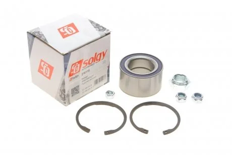 Підшипник маточини (передньої) VW Passat/Audi 80/90 74-88 (39x68x37) (к-кт) SOLGY 216115