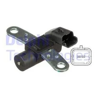 Датчик положення колінчастого вала DACIA LOGAN, LOGAN EXPRESS, SANDERO NISSAN KUBISTAR, MICRA III RENAULT CLIO II, CLIO II/HATCHBACK, CLIO III, KANGOO, KANGOO EXPRESS, LAGUNA II 1.2-2.0 03.97- Delphi SS11265
