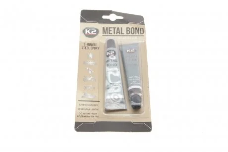 Клей двухкомпонентный оксидный для металла Metal Bond (56g) K2 B116