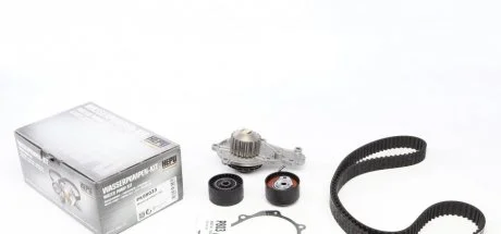 Фото 1 - комплект ременя ГРМ з помпою води HEPU PK08033 Комплект ременя ГРМ з помпою води HEPU PK08033 (фото 1)