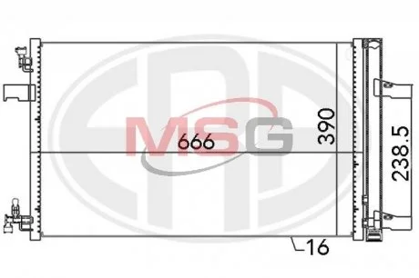 Радіатор ERA 667053