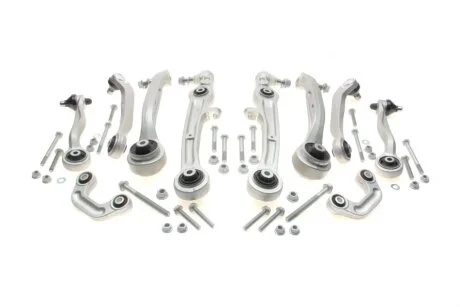 Комплект рычагов подвески (передней) Audi A6 04-11 (с болтами/средний) ASMETAL 13AU0304