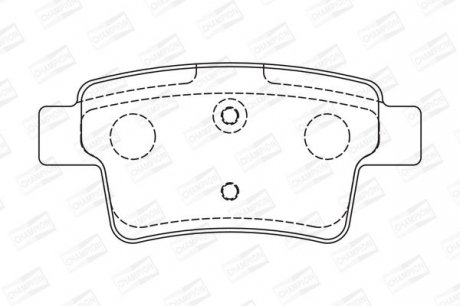 Колодки гальмівні дискові задні Citroen C4 Grand Picasso I (UA_) 06-13, C4 Picasso I MPV (UD_) 06-15 CHAMPION 573194CH