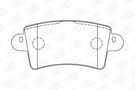 Колодки гальмівні дискові задні OPEL Movano RENAULT Master CHAMPION 573055CH