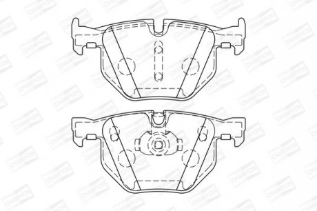 Колодки тормозные дисковые задние BMW X5 (E70) CHAMPION 573744CH