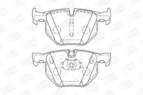 Колодки гальмівні дискові задні BMW X5 (E70) CHAMPION 573744CH