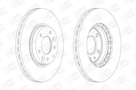MAZDA Диск тормозной передн.Mazda 6 07- CHAMPION 562633CH