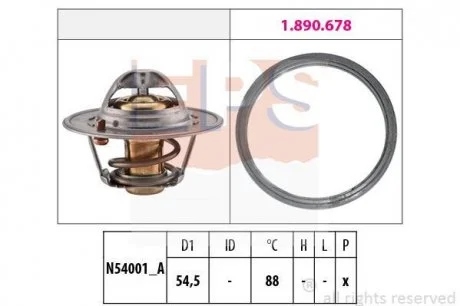 Термостат Nissan Note EPS 1.880.787