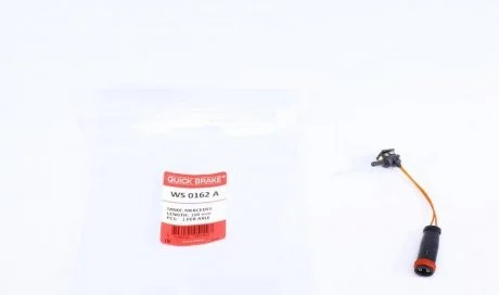 Датчик зносу гальмівних колодок (передніх) MB (W211/212/221/222/166) (L=100mm) QUICK BRAKE WS 0162 A