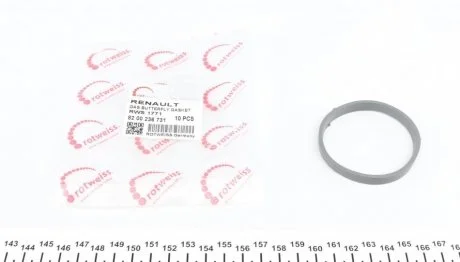 Прокладка дросельної заслонки Renault Megane II 1.4/1.6 16V 03- (K4M/K4J) ROTWEISS RWS1771 (фото 1)