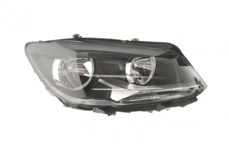 Фара правая H7/H15, эл.рег., с моторч., черная рамка, (Touran, Caddy 10-) [] DEPO 441-11G1RMLDEM2