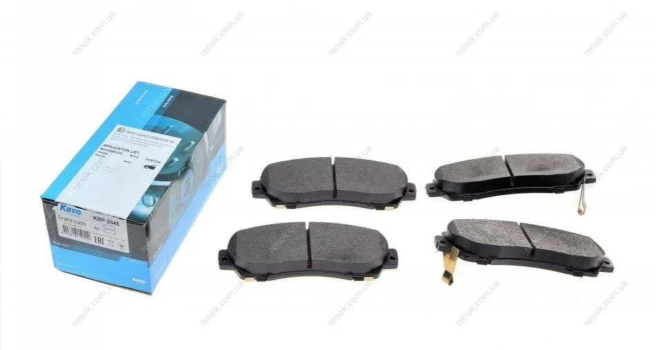 Комплект гальмівних колодок PARTS KAVO KBP-2046 (фото 1)