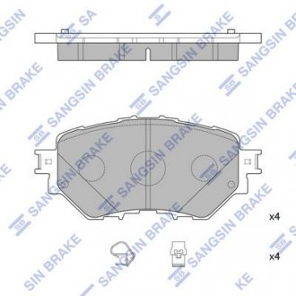 Тормозные колодки SANGSIN Hi-Q (SANGSIN) SP4123