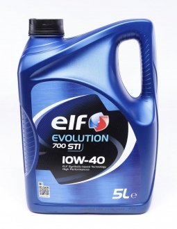 Олива 10W40 Evolution 700 STI (5L) (458443)(ACEA/A3/B4 API/SN/CF VW/501.01/505.00/MB 229.1) ELF 214124