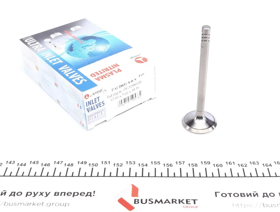Клапан (впуск) Audi 100/80/A6/Seat Cordoba/Ibiza/Toledo/VW Passat (32x7x95.5) (азотированный) AMP PAUD031-S-0-N (фото 1)