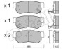 Колодки тормозные (задние) Hyundai Tucson 04-/Santa Fe/Getz/Sonata 98-12/Kia Sportage/Carens 04- Metelli 22-0365-0 (фото 1)