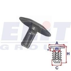 Клипса уплотнителя (к-т:25 шт) rozm:A= 16,9mm/B= 4mm/C= 4mm/d= 3,9mm/H= 11,3mm ELIT R C10088