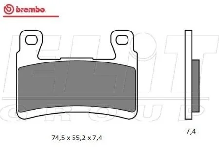 Состав передняя синтетика - дорожное использование BREMBO 07KA29SA