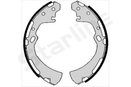 Тормозные колодки барабанные, к-кт. STARLINE BC 05700