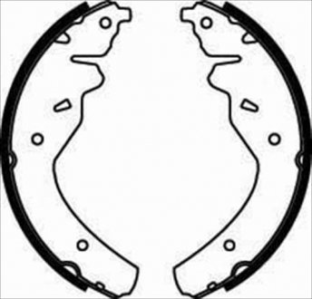 Гальмівні колодки барабанні STARLINE BC 07450