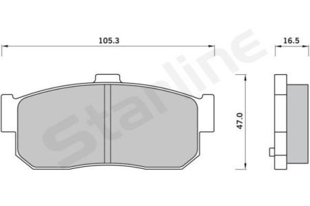 Гальмівні колодки дискові STARLINE BD S415
