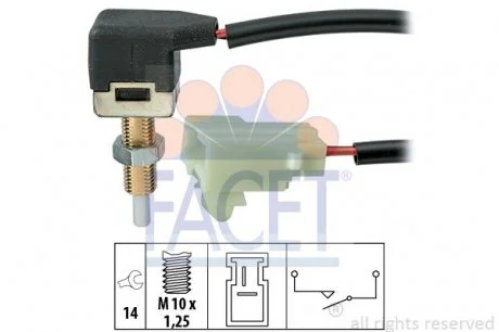 Вимикач стоп-сигналу FACET 7.1298
