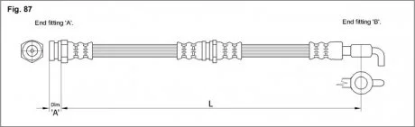 Тормозной шланг STARLINE HA ST.1088